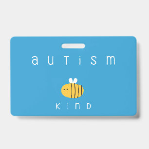 autism awareness be kind Badge Lanyard