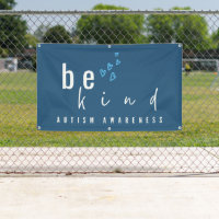 autism awareness be kind blue hearts modern 