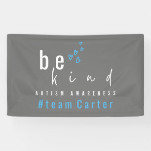 autism awareness be kind blue #team name custom  banner