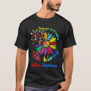 Autism Awareness Be Kind Puzzle Heart Kindness T-Shirt