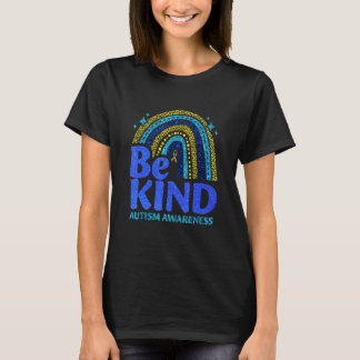 Autism Awareness Be Kind Rainbow Autism Awareness T-Shirt