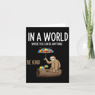 Autism Awareness Be Kind Special Education Teacher Card