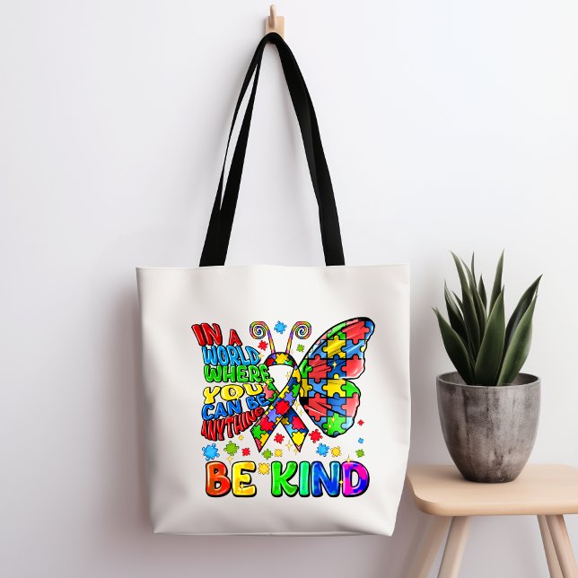 Autism Awareness Be Kind Tote Bag (Créateur téléchargé)