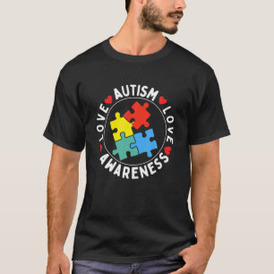 Autism Awareness-Blue Men Toddler Dad Teacher Girl T-Shirt