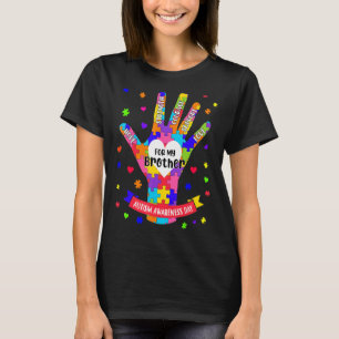 Autism Awareness Boy Kids Brother Puzzle T-Shirt