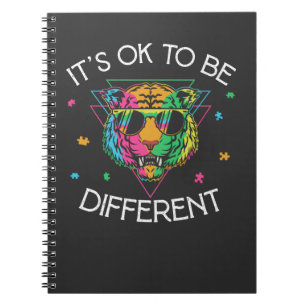 Autism Awareness Boys Girls Tiger Autistic Kids Notebook
