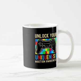 Autism Awareness Boys Girls Video Game Controller Coffee Mug