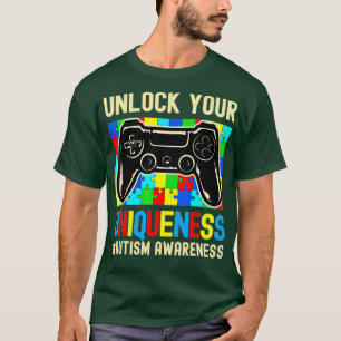 Autism Awareness Boys Girls Video Game Controller T-Shirt