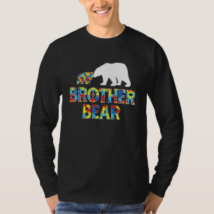 Autism Awareness Brother Bear Puzzle Support Autis T-Shirt