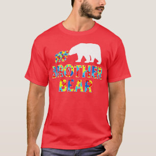 Autism Awareness Brother Bear Support Autistic Pre T-Shirt
