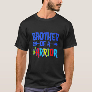 Autism Awareness Brother Of A W Arrior Autism Awar T-Shirt
