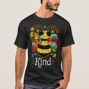 Autism Awareness Bumble Bee Be Kind Autistic T-Shirt