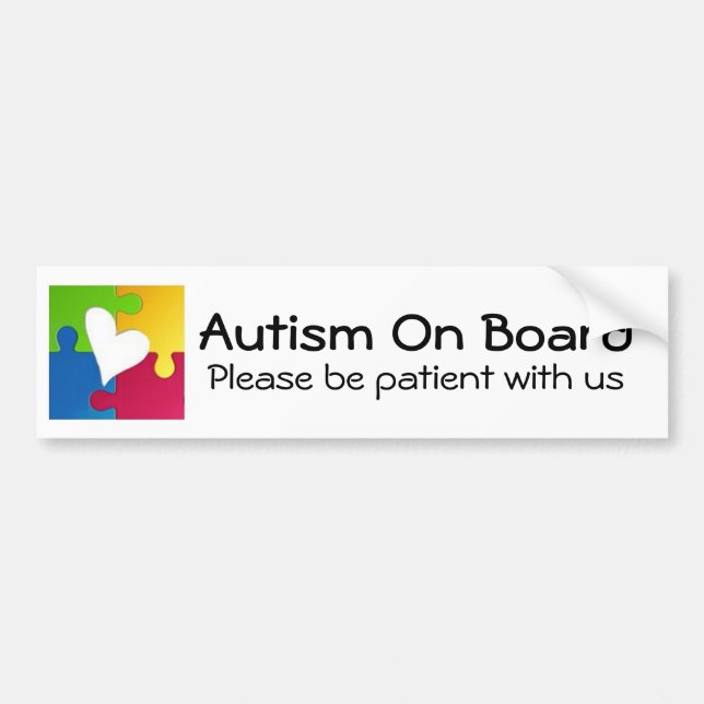 Autism Awareness Bumper Sticker (Front)