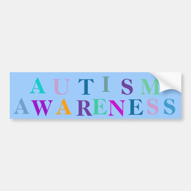 Autism Awareness Bumper Sticker (Front)