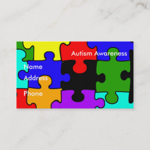 Autism Awareness Business Card