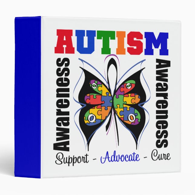 Autism Awareness Butterfly Binder (Front/Spine)