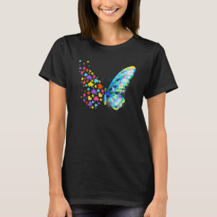 Autism Awareness Butterfly Peace Men Women T-Shirt