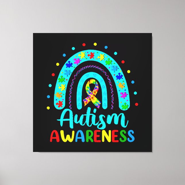 Autism Awareness Canvas Print (Front)
