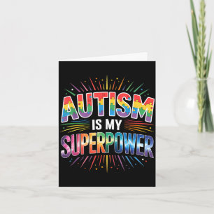 Autism awareness  card