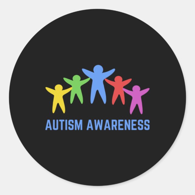 Autism Awareness Celebrating Diversity Sticker  (Front)