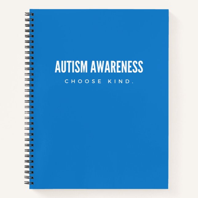 autism awareness. choose kind. Notebooks & Journal (Front)