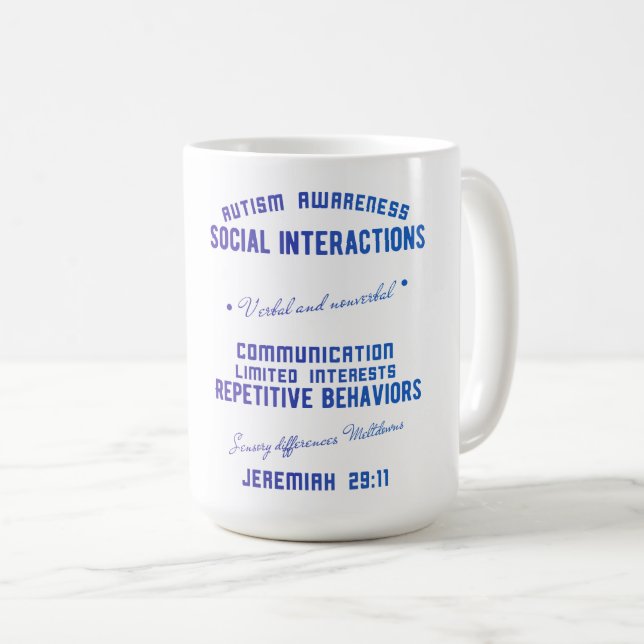 Autism Awareness Classic Mug (Front Right)