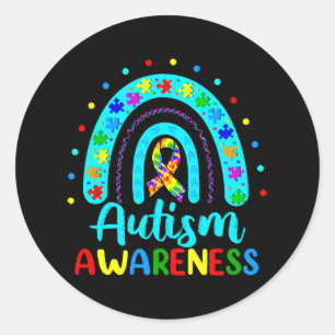 Autism Awareness Classic Round Sticker