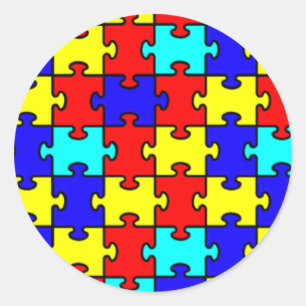 Autism Awareness Classic Round Sticker