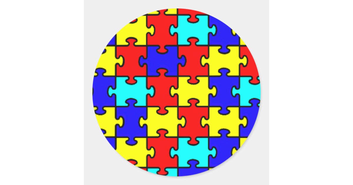 Autism Awareness Classic Round Sticker | Zazzle