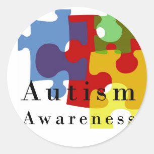Autism Awareness Classic Round Sticker