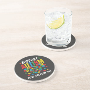 Autism awareness coaster