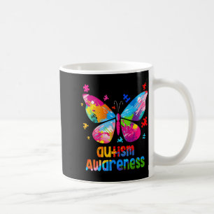 Autism Awareness Colorful Butterfly Puzzle _1  Coffee Mug