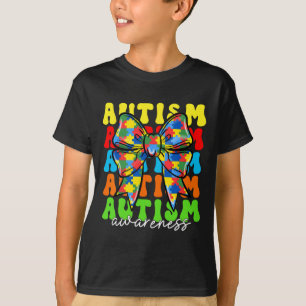 Autism Awareness Coquette Bow Men Women Kids Boys T-Shirt