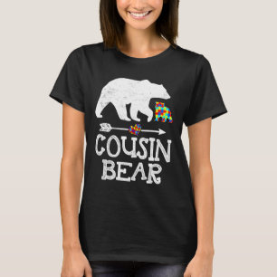 Autism Awareness Cousin Bear Support Autistic Adul T-Shirt