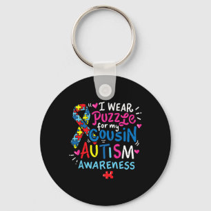 Autism Awareness Cousin Gift Tee Keychain
