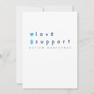 autism awareness custom Invitation Announcement