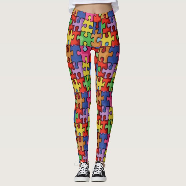 Autism Awareness Custom Leggings (Front)