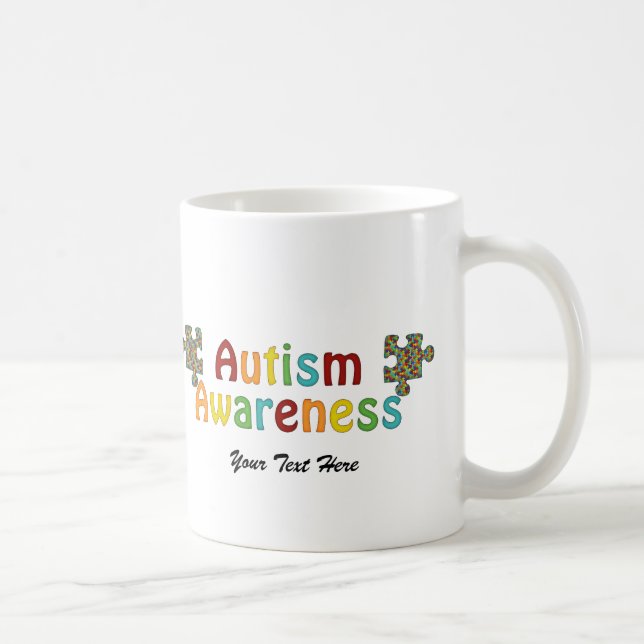 Autism Awareness (customizable) Coffee Mug (Right)