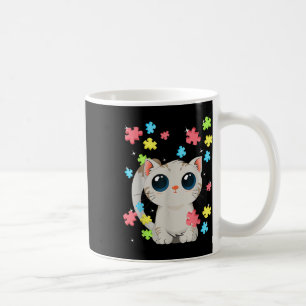 Autism Awareness Cute Cat Kitten Colour Puzzles Ba Coffee Mug