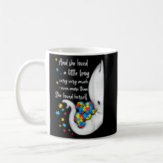 Autism Awareness Cute Elephants Mom And Kid  Coffee Mug