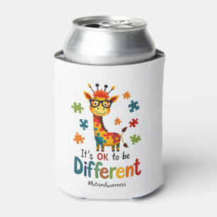 Autism Awareness Cute Giraffe Animal Its Ok To Be Can Cooler