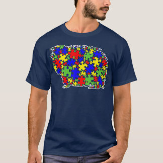 Autism Awareness Cute Guinea pig Puzzle Piece Love T-Shirt