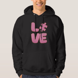 Autism Awareness Cute Love Puzzle Autistic Daughte Hoodie