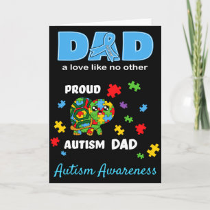 Autism Awareness Dad Father Love Proud Autism Son Card
