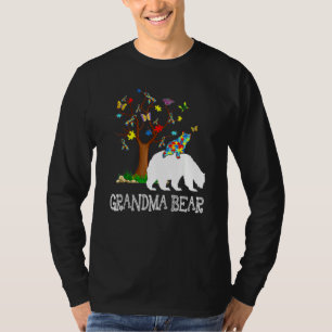 Autism Awareness Day Grandma Bear Support Autistic T-Shirt