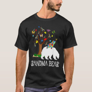 Autism Awareness Day Grandma Bear Support Autistic T-Shirt