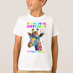 Autism Awareness Day It's Ok To Be Different T-Shirt