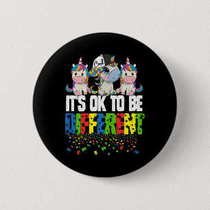 Autism Awareness Day Unicorn Gift 2 Inch Round Button