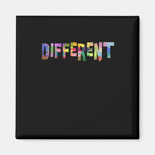 Autism Awareness Different Autism Awareness Magnet (Front)