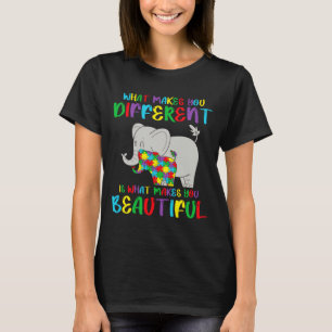 Autism Awareness Different But Beautiful Autism Wo T-Shirt